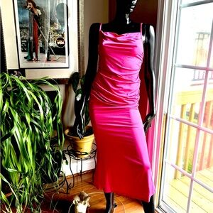 SHEIN | Dresses | Nwot Xs Mesh Contrast Bishop Sleeve Dress | Poshmark